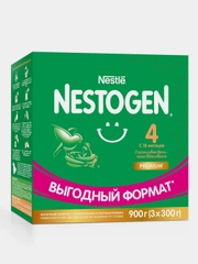 Смесь детская NESTOGEN 4 сухая молочная, с 18 мес, (3 x 300 г) 900 г