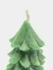 Зеленый свеча новогодняя, мандарин, елочка