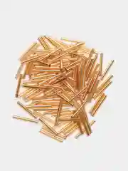 Золотой бисер-стеклярус, 2 цвета, длинный