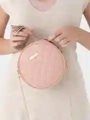 Розовый сумка через плечо, женская