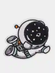 Серый термонаклейки на одежду тканевые