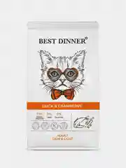 Корм сухой для кошек Best Dinner (Бест Диннер) Cat Adult "Утка с клюквой", 10 кг