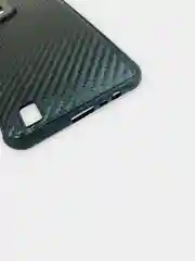 Черный чехол Realme C31 (Реалми С31) силиконовый под карбон