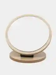 Зеркало настольное High Tech, в деревянной оправе, круг, d 14,5 см, высота 16 см