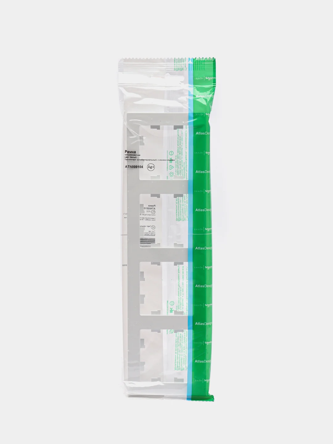 Рамка Schneider Electric AtlasDesign четырехпостовая, белый, ATN000104