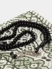 Черный набор для намаза, четки мусульманские, намазник, коврик для намаза, подарочный набор