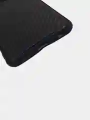 Черный чехол Infinix Hot 11S силиконовый под карбон