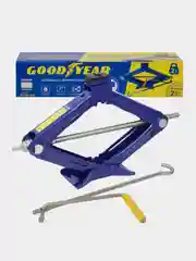 Домкрат ромбический Goodyear GY-SJ-03, универсальный, 2 т, со съемной ручкой