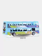 Синий игрушечный автобус, инерционная игрушка для мальчика