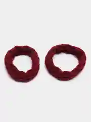Бордовый резинки для волос, разноцветные