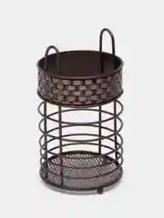Подставка для столовых приборов VETTA "Плетенка", металл, 20 x 10,5 см