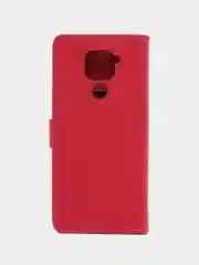 Фуксия кожаный PU чехол книжка Xiaomi Redmi Note 9 / Redmi 10X 4G