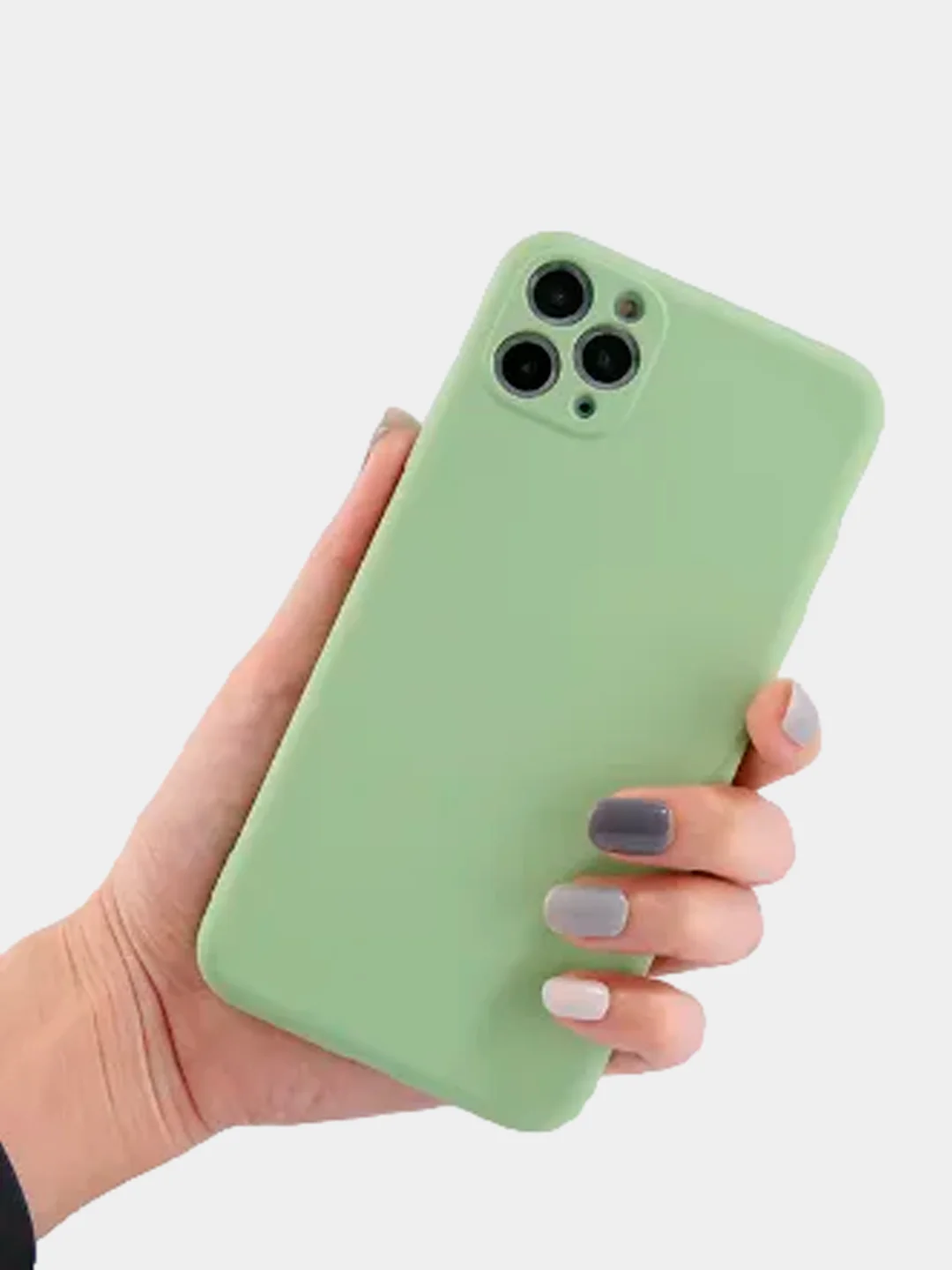 Мятный чехол силиконовый для Apple iPhone 12 12Pro 12mini X XS XR XSMax 11 11 Pro 11 ProMax