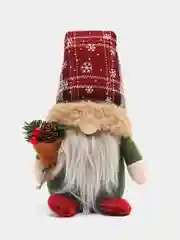 Лесной зеленый гном новогодний