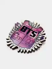 Значок на одежду "BTS бронежилет", пин на булавке деревянный