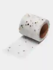 Белый фатин сердечки 5,5см