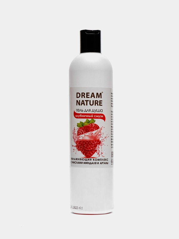 Гель для душа Dream Nature "Клубничный смузи", 400 мл