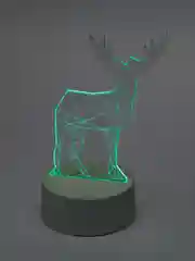 Бежевый меланж ночник светодиодный 3D, светильник 9 цветов