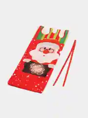 Алый новогодний чехол для бутылки