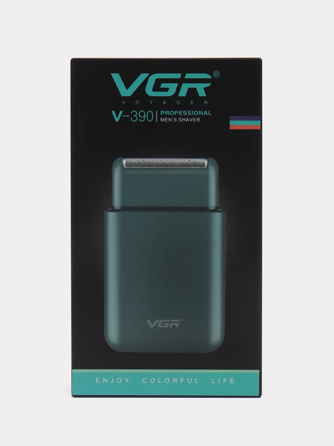 Черный электробритва VGR V-390, для сухого и влажного бритья