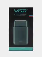 Черный электробритва VGR V-390, для сухого и влажного бритья