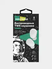 Белый беспроводные наушники More Choice BW13 TWS