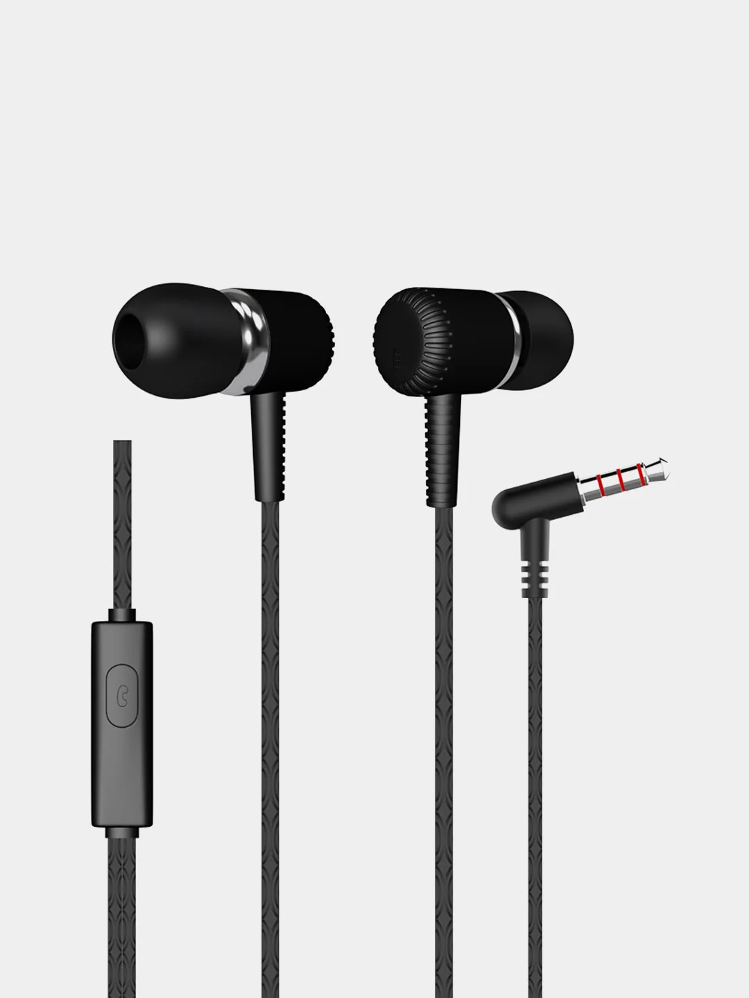 Черный наушники проводные с микрофоном More choice G24 AUX