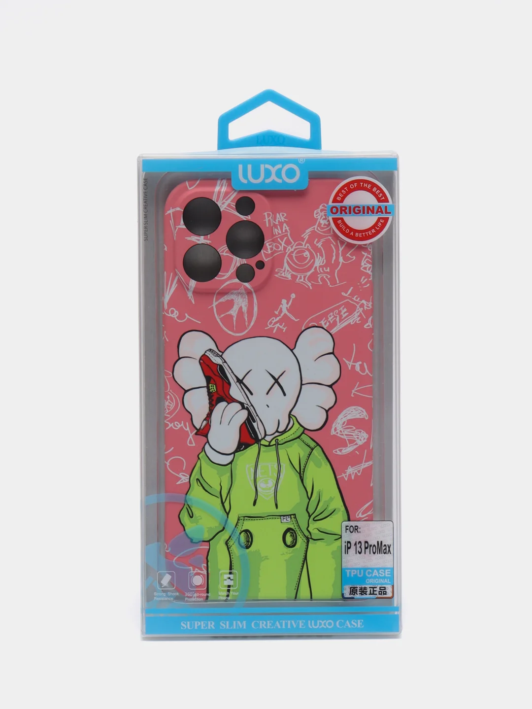 Коралловый меланж чехол Kaws для iPhone 13 Pro Max