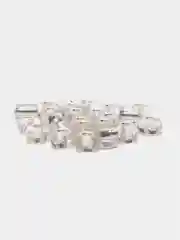 Серебряный бисер крупный, для творчества и рукоделия