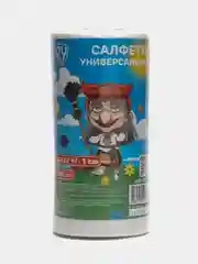 Белый салфетки универсальные "Герои", в рулоне, 100 штук