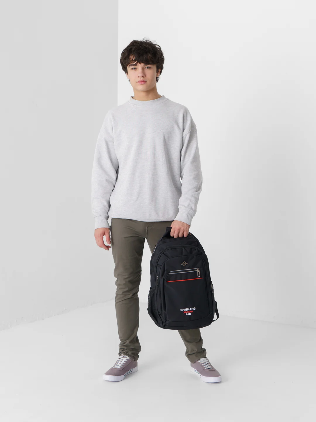 Черный рюкзак мужской Lion Backpack