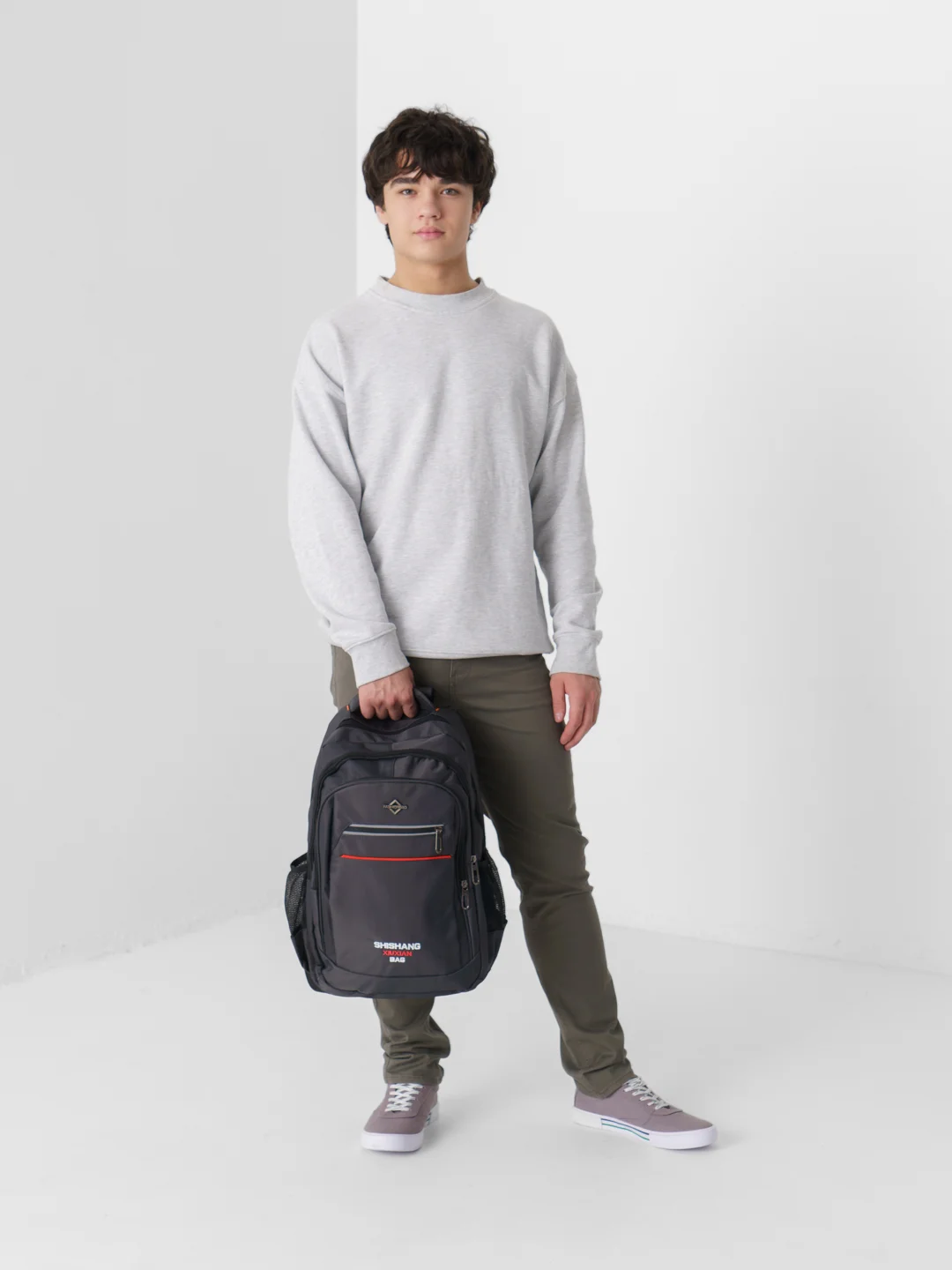 Серый рюкзак мужской Lion Backpack