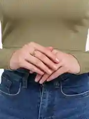 Золотой кольцо двойное Дорожка и цепи безразмерное