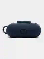 Индиго силиконовый чехол для наушников Apple Airpods Pro, с карабином