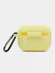 Лимонный силиконовый чехол для наушников Apple Airpods Pro, с карабином