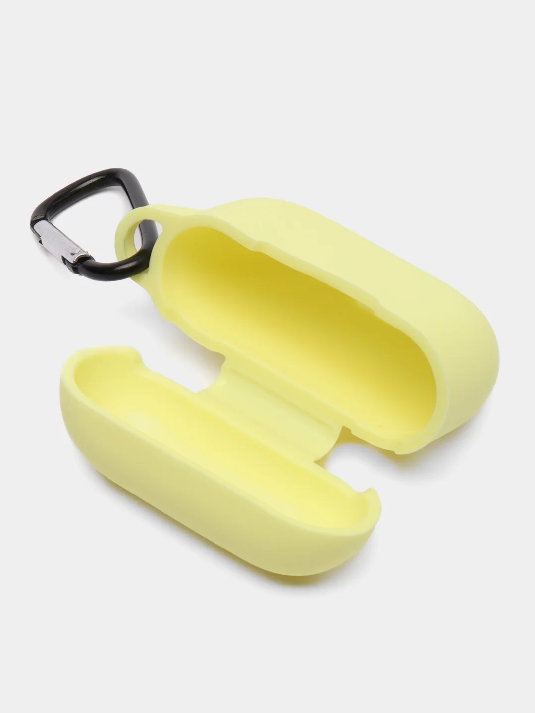 Лимонный силиконовый чехол для наушников Apple Airpods Pro, с карабином