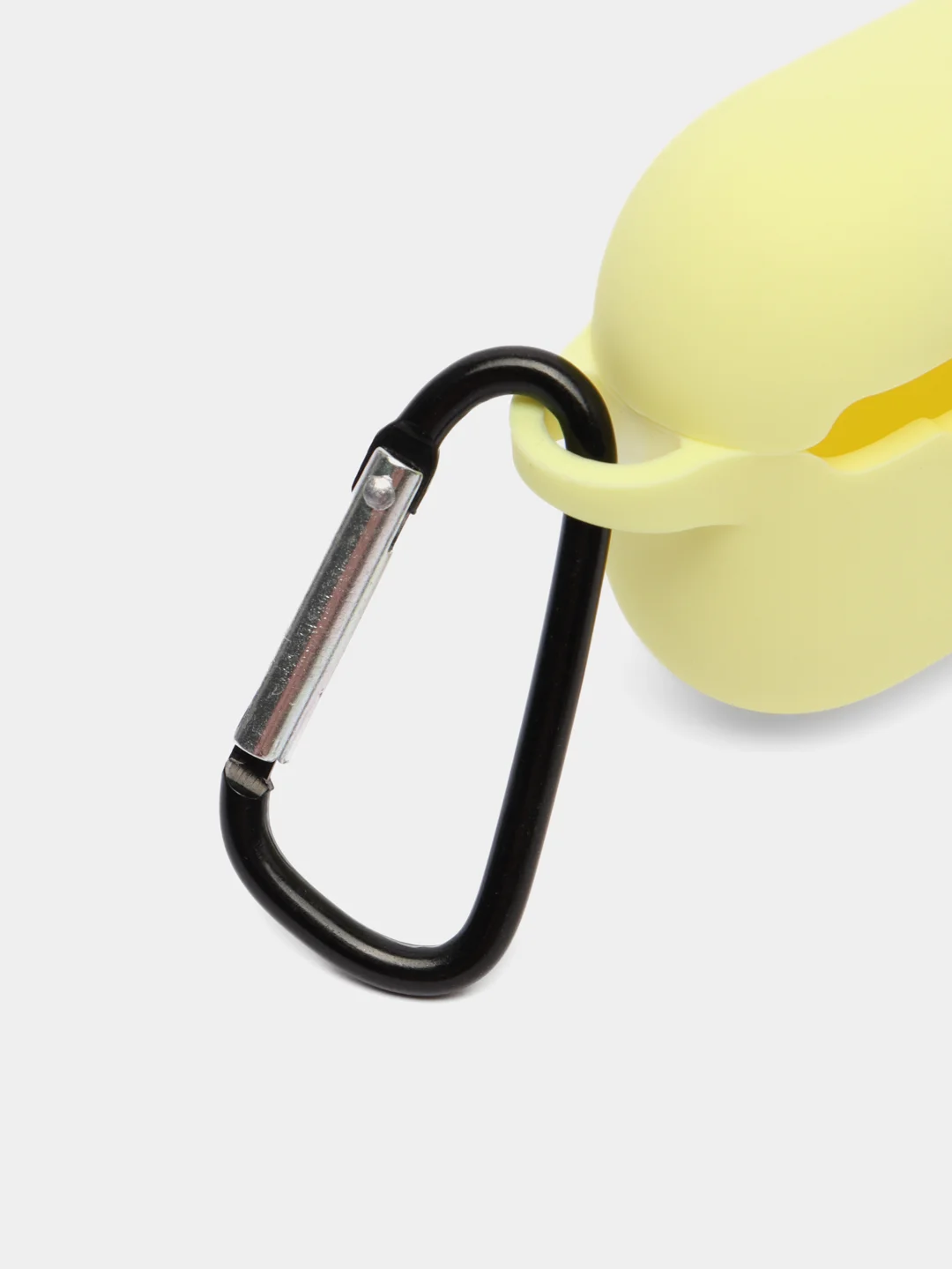 Лимонный силиконовый чехол для наушников Apple Airpods Pro, с карабином