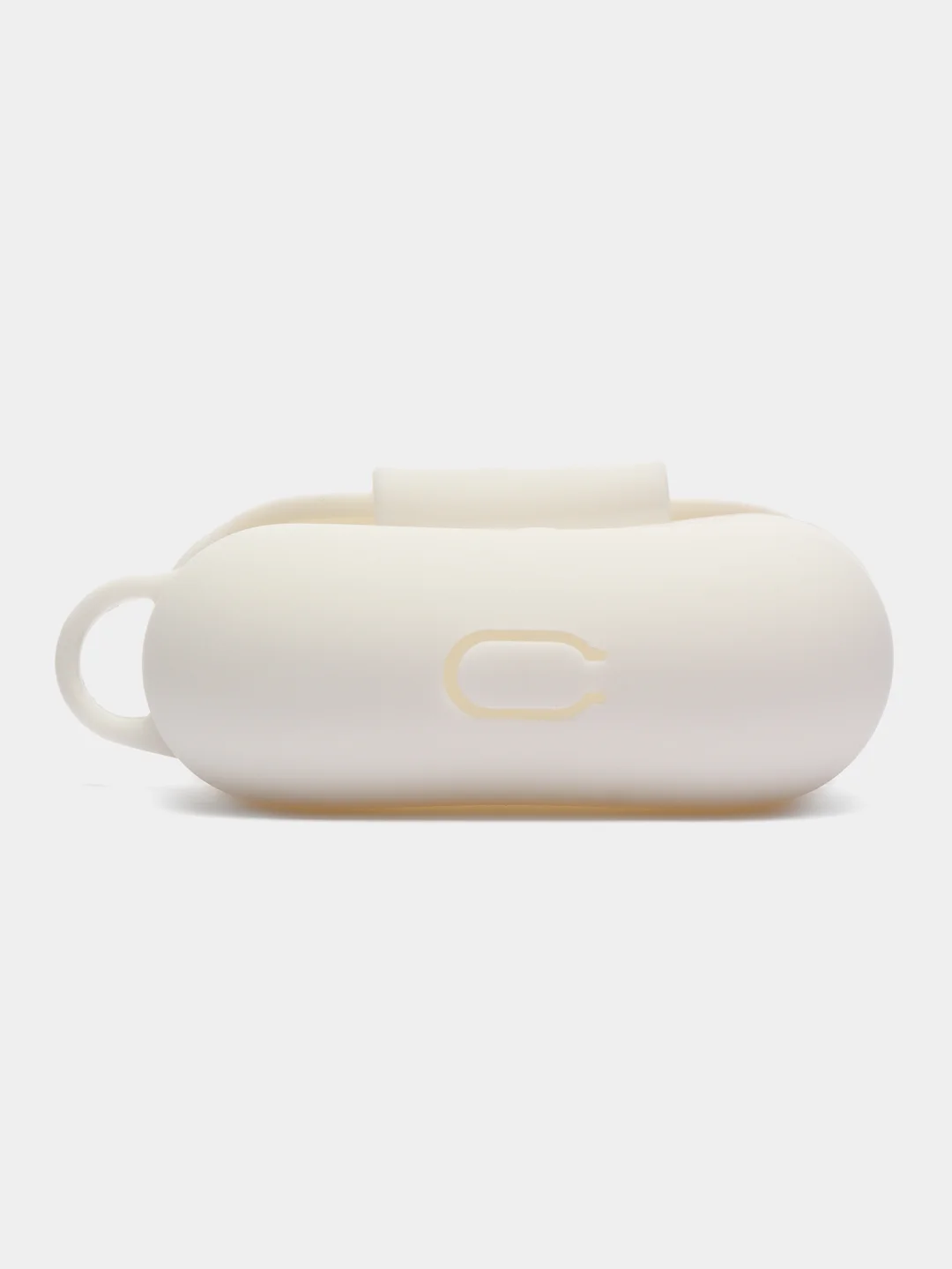 Белый силиконовый чехол для наушников Apple Airpods Pro, с карабином