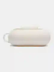 Белый силиконовый чехол для наушников Apple Airpods Pro, с карабином