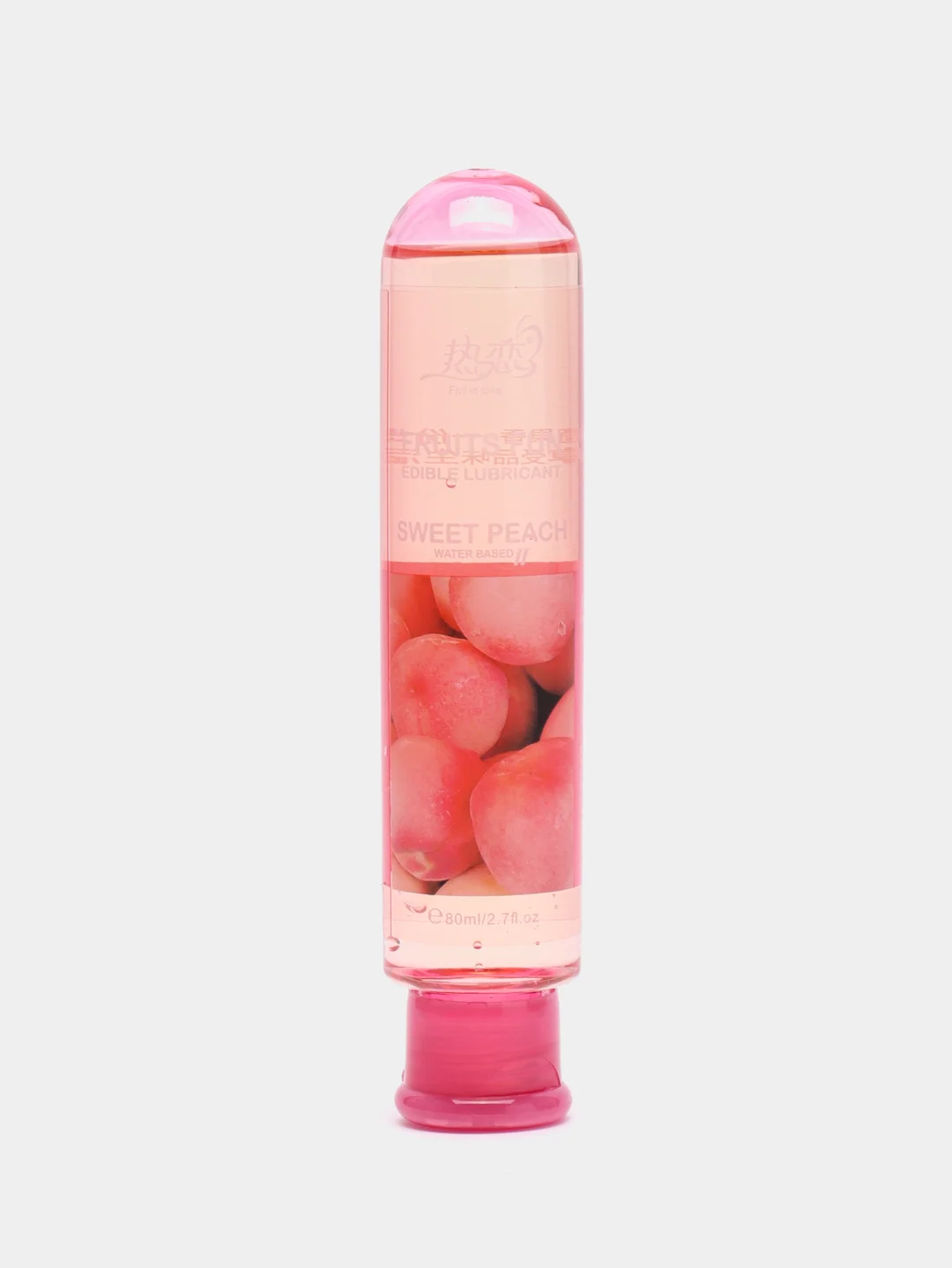 Розовый лубрикант Fruits Fun, на водной основе