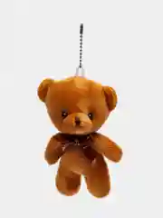 Коричневый мишка плюшевый, брелок, подвеска
