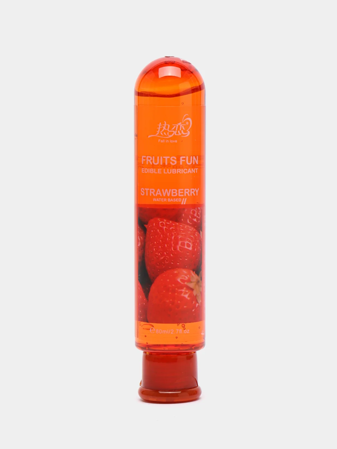 Красный лубрикант Fruits Fun, на водной основе