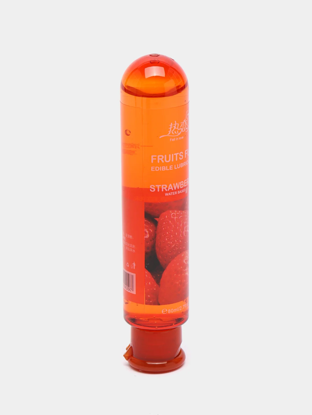 Красный лубрикант Fruits Fun, на водной основе