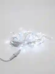 Белый уличная гирлянда Бахрома