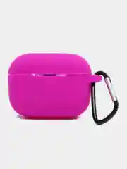 Аметистовый силиконовый чехол для наушников Apple Airpods Pro, с карабином