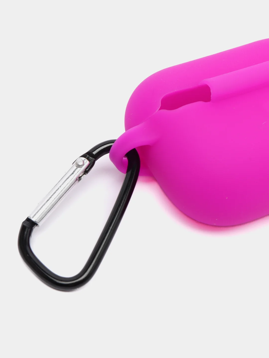 Аметистовый силиконовый чехол для наушников Apple Airpods Pro, с карабином