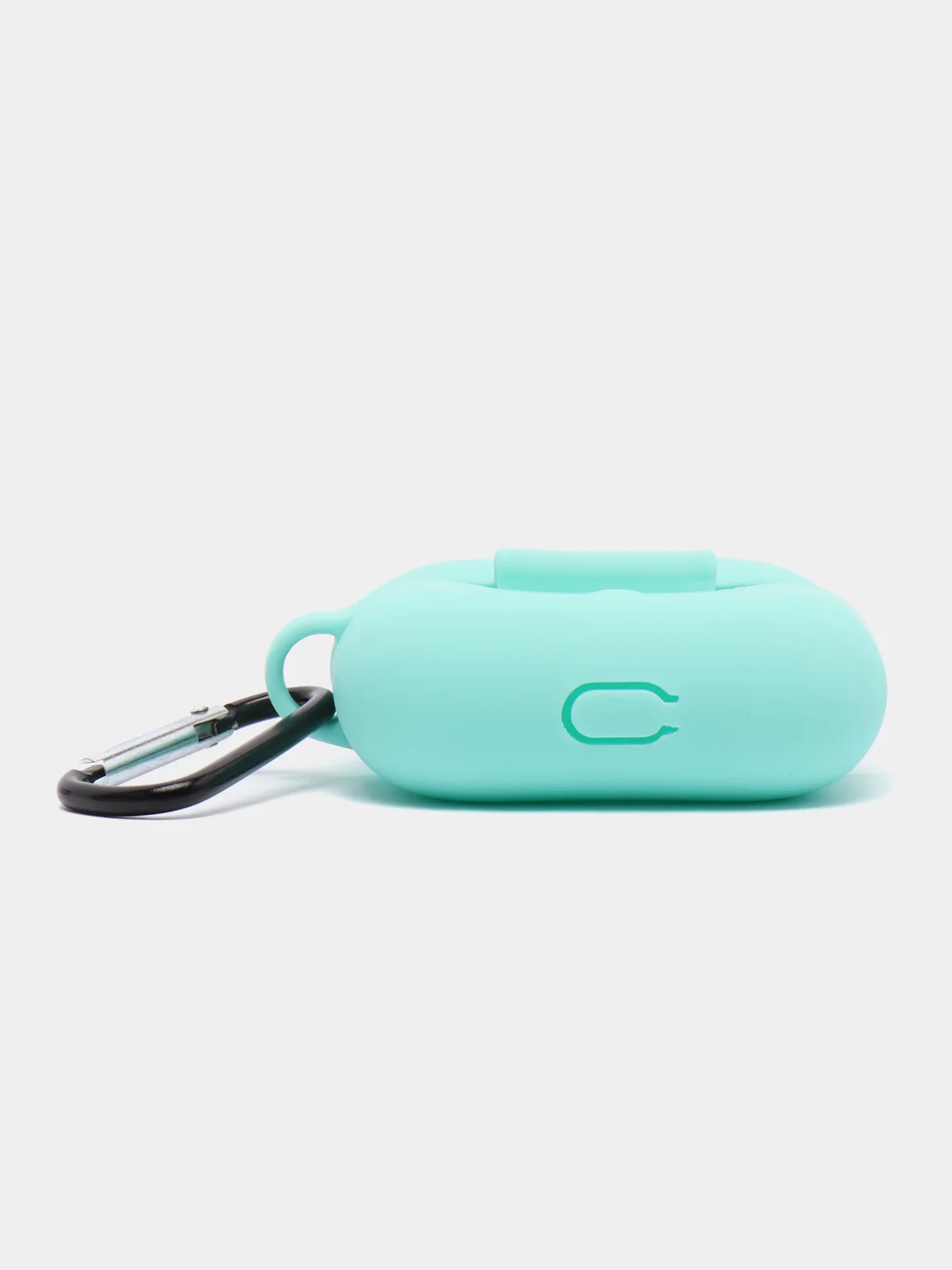 Бирюзовый силиконовый чехол для наушников Apple Airpods Pro, с карабином