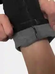 Серый женские джинсы мом, с высокой посадкой, с полуначёсом