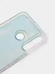 Небесно-голубой чехол силиконовый для Huawei P Smart 2019 / Honor 10 Lite, переливающийся, с блестками