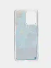 Синий чехол силиконовый Realme 9 4G / 9 Pro Plus  / Реалми 9 Про Плюс жидкий, переливающийся